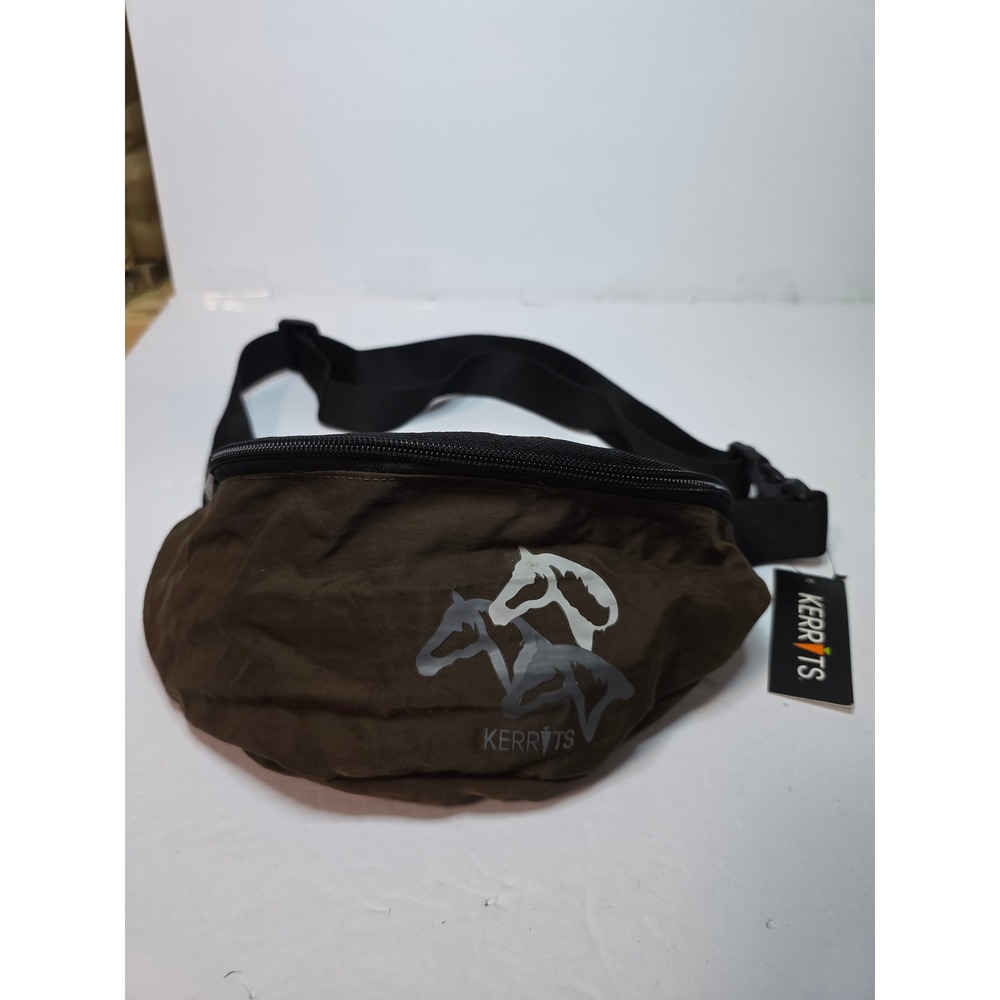 Kerrits NWT Brown Equestrian Waist Pack Fanny BagHorse Graphic Cowgirl Western